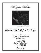 Minuet in D II Orchestra sheet music cover